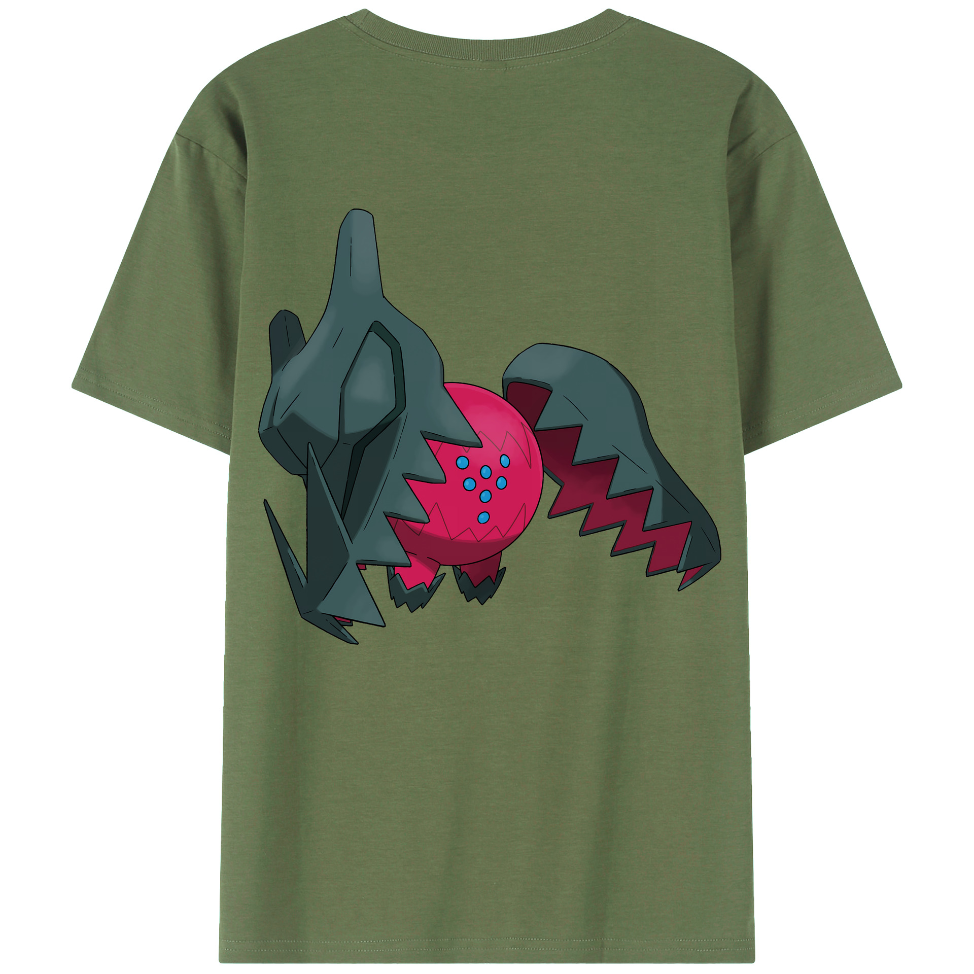 （画像用） ポケットモンスター Pokémon 綿100％ メンズ半袖Tシャツ（バックプリント） 通気性